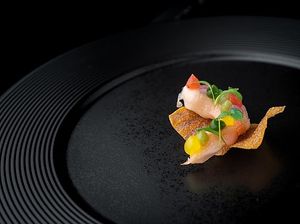 Vegan shrimp ceviche at AV in Honolulu