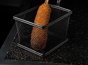 Cheese waffledog at AV in Honolulu