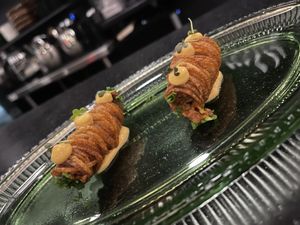 Potato Cannoli with Saffron aioli  at AV in Honolulu