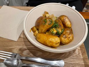 Roast potatoes and tofu  at Circé in Lille