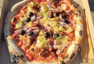 vegan pizza 🍕 (with potatoes?! 🥔) 😋 at I Pazzi in Gdansk