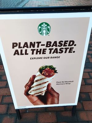 New plant based no meatball wrap! at Starbucks Coffee in Sittingbourne