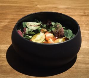 Smoked heirloom tomatoes  at Quintonil in Mexico City