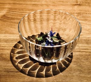 Fermented wild mushroom at Quintonil in Mexico City