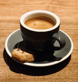 Espresso  at Quintonil in Mexico City