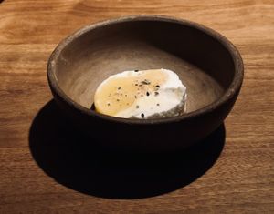 Mango colado at Quintonil in Mexico City