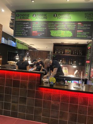 Counter at FreshMex in Edinburgh