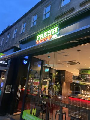 Outside at FreshMex in Edinburgh