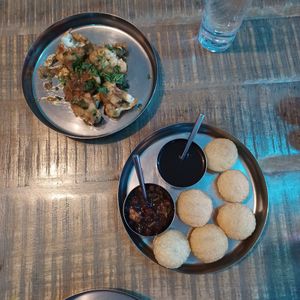 Vegan starters at The Crafty Indian in Shipley