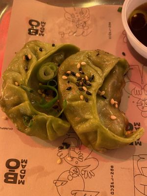 Tofu and vegetables dumplings  at Madam Bō in Lisbon