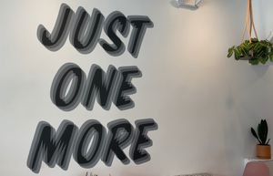 Just One More wall mural inside CoffeeDrunk at Coffee Drunk in Long Beach