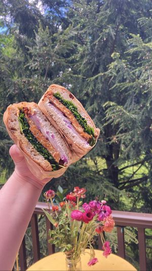 The Good Morning Tempeh  at Gab's Veg Table in Kingston