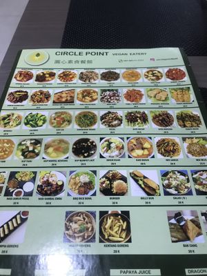 Menu  at Circle Point Vegan Eatery in Jimbaran
