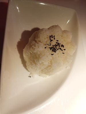 Cashew tofu ' rice at Akakiko in Salzburg