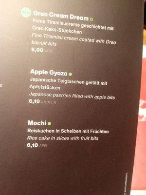 Deserts at Akakiko in Salzburg