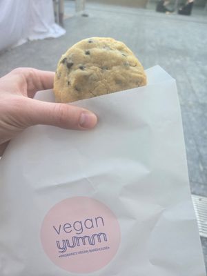 Chocolate PB cookie at City Farmers Markets in Brisbane