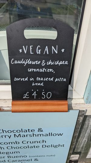 Vegan special at Chill & Grill in Ulverston