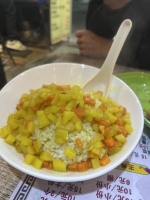 Potato curry with rice (15yuan)  at Shi Zhiqian - 释之谦 - Maybe closed in Dali