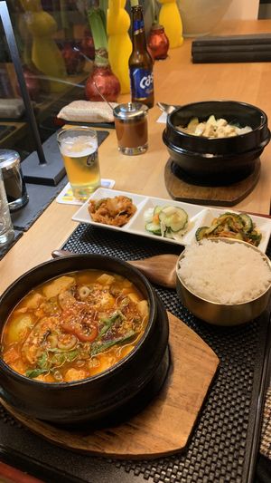 Both dishes with some sides   at ONNI in Luebeck