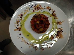 old school veggie quiche at Le 5 e 25 in Albenga