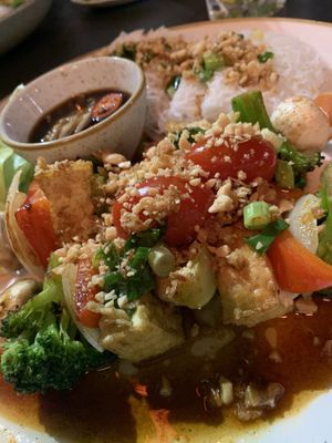 45. Banh hoi “peanut” tofu & mushrooms  at Vina in Wilhelmshaven