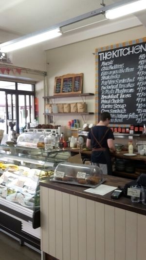 counter at The Wholefood Kitchen in Napier