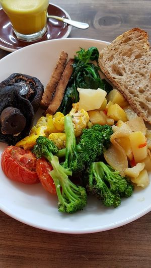 Vegan breakfast. No avocado as I am allergic. at The Wholefood Kitchen in Napier