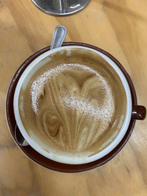 Coconut milk flat white at The Wholefood Kitchen in Napier