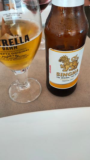 Thai beer at Thai Orchid Cambrils - Food of Paradise in Cambrils