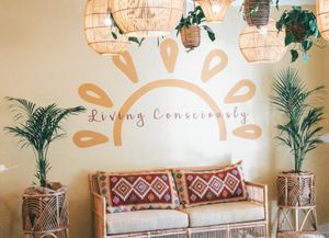 Feature wall at Juvenate in Stellenbosch