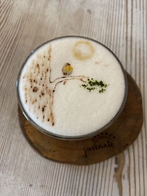 Cappuccino with oat milk  at Juvenate in Stellenbosch