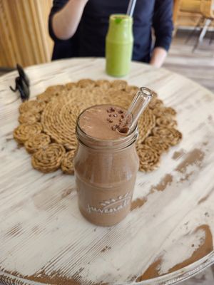 Peanut smoothie at Juvenate in Stellenbosch