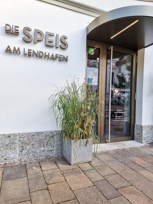 Outside at die Speis in Graz