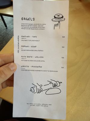 Bagelkarte   at die Speis in Graz