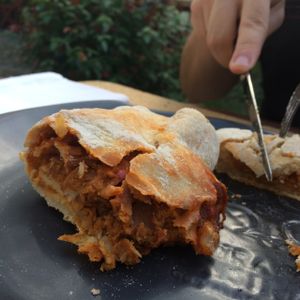 Vegan Pão Com Chouriço at Cor de Tangerina in Guimaraes