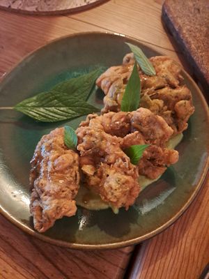 Pataniscas de grão de bico at Cor de Tangerina in Guimaraes