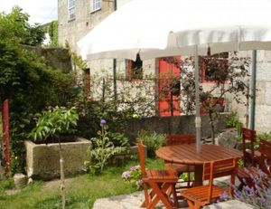 Garden at Cor de Tangerina in Guimaraes