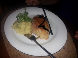 Soya tentugal pastry and pure at Cor de Tangerina in Guimaraes