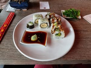 Vegan sushi at Jasmijn Garden in Assen