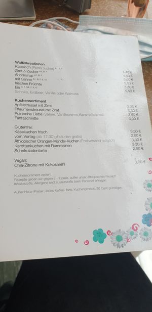 Kuchen at Café Liebevoll in Fehmarn