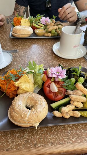 Veganes Frühstück  at Café Liebevoll in Fehmarn