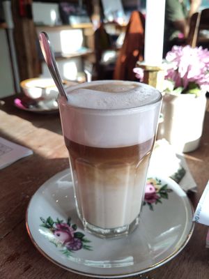 Latte Macchiato at Café Liebevoll in Fehmarn
