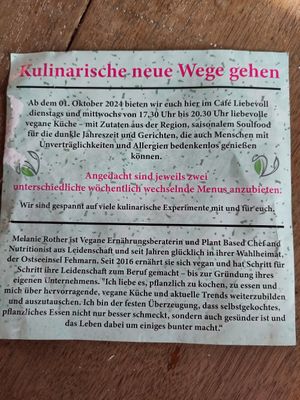  at Café Liebevoll in Fehmarn