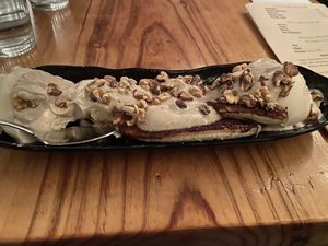 Yummy dessert  at Julia's Vegetarian Restaurant in Pacific Grove