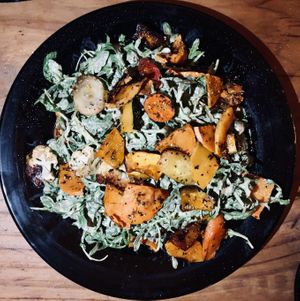 Salad at Julia's Vegetarian Restaurant in Pacific Grove