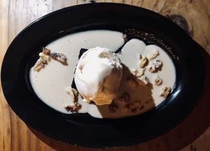 Brownie at Julia's Vegetarian Restaurant in Pacific Grove