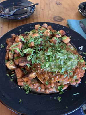 Taco brunch, sooo delicious!!! at Julia's Vegetarian Restaurant in Pacific Grove