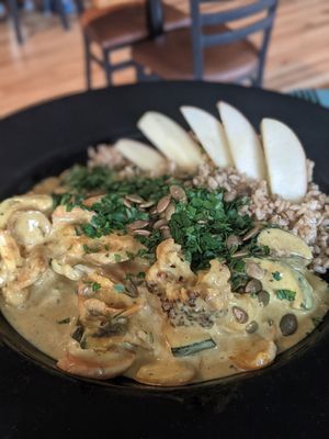 Yellow Curry. So tasty. at Julia's Vegetarian Restaurant in Pacific Grove