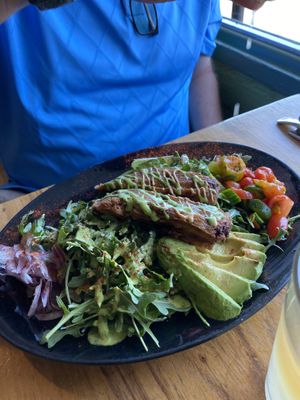 The Taco Salad  at Julia's Vegetarian Restaurant in Pacific Grove