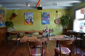 renovated interior at Julia's Vegetarian Restaurant in Pacific Grove